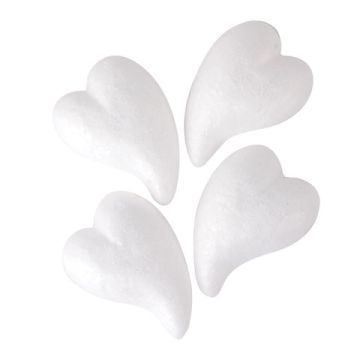 Пенопластовые заготовки для творчества СЕРДЕЧКИ-КАПЛИ, 4шт., 65мм, ОСТРОВ СОКРОВИЩ, 661364