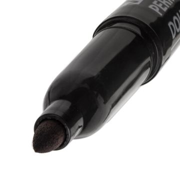 Маркер перманентный черный 0,8/3мм двусторонний наконечники Double BRAUBERG 1/12