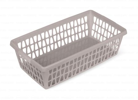 Корзина 250х140х70мм коричнево-серая Велетта 1/38