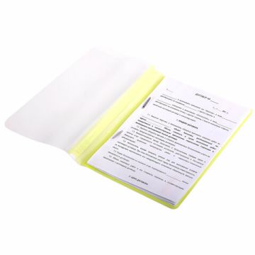 Папка скоросшиватель с прозр верхн лист ERICH KRAUSE А4 120/140 мкм перфор неон 1/20/240 (Клиент)