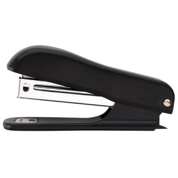 Степлер №10 до 12 листов,  с антистеплером, черный STAFF Profit
