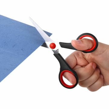 Ножницы набор 3шт (140,190,230мм) метал черно-красные вставки европодвес Brauberg 1/12/48 (Клиент)