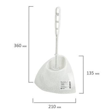 Ерш для унитаза IDEA Блеск с подставкой, угловой 1/20 (клиент)