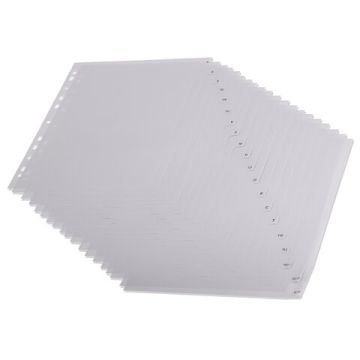 Разделитель пластиковый BRAUBERG для папок А4, алфавитный А-Я, с оглавлением 1/30/120 (клиент)