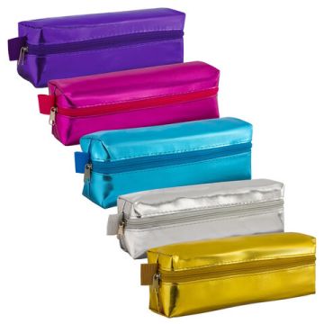 Пенал-косметичка 20х6х4см под иск.кожу, ассорти 5цв Винтаж BRAUBERG 1/20/160