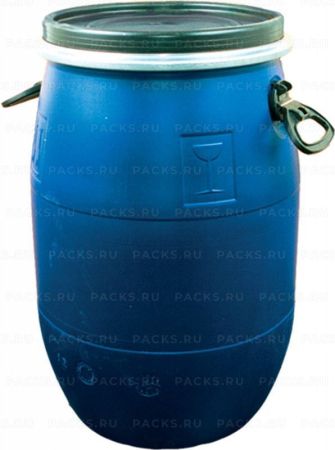 Бочка п/э 65л синяя 1/1 