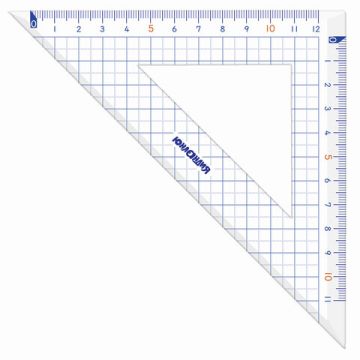Набор чертежный большой линейка 30см, 2  угольника, транспортир, пенал ЮНЛАНДИЯ 1/24