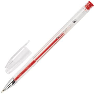 Набор гелевых ручек 4шт узел 0,5мм линия письма 0,35мм европодвес (син,чер,кр,зел) BRAUBERG Je 1/12