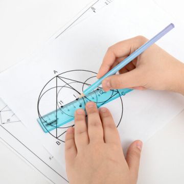 Линейка 20см пластиковая прозрачная тонированная ПИФАГОР 1/30