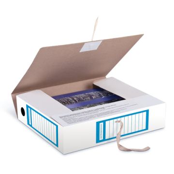 Накопитель документов BRAUBERG Папка с завязками 75мм синяя на 700л 1/50 (Клиент)