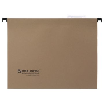 Папка подвесная А4 350х245 мм до 80л КОМПЛЕКТ 10шт картон BRAUBERG 1/10 (Клиент)