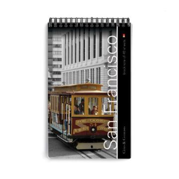 Блокнот 40л А5 клетка гребень обложка ламинированный картон Города 1/25