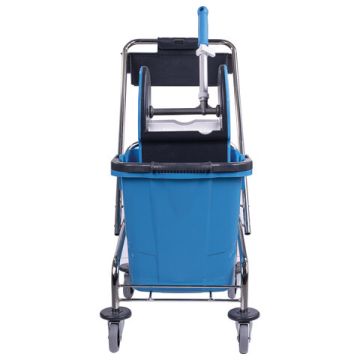 Тележка уборочная BRABIX 1 съемное ведро 25л мех отжим корзина 1/1 (клиент)