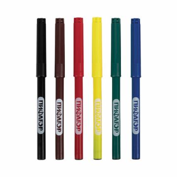 Фломастеры 06цв вентилируемый колпачок Пифагор Космическая одиссея 1/24/288