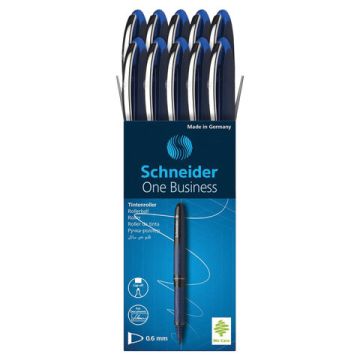 Ручка-роллер SCHNEIDER One Business СИНЯЯ корпус синий узел 0,8 мм линия письма 0,6 мм 1/10 (Клиент)