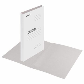 Обложка картон Дело без скоросшивателя STAFF плотность 220 г/м2 до 200л 1/200