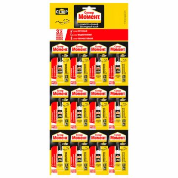 Клей Супер Момент 3гр блистер Henkel 12/288 (Клиент)
