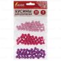 Бусины для творчества ШАРИКИ, 8мм, 30г., св.розовые, розовые, фиолет., ОСТРОВ СОКРОВИЩ (вывод)