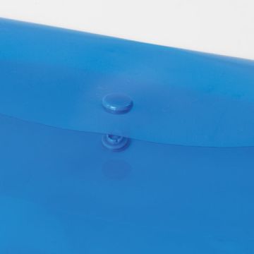 Папка-конверт А3 с кнопкой BRAUBERG, А3, 180 мкм, прозрачная, синяя 1/10/100