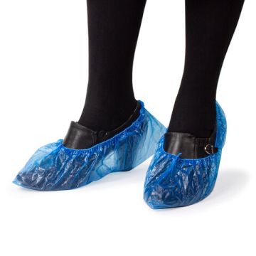 Чехол для обуви бахилы ЛАЙМА ПРОЧНЫЕ (50пар) 39х15 36 мкм 4,5гр ПНД 1/30 (Клиент)