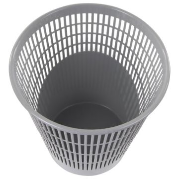 Корзина для бумаг 11л BRAUBERG средняя сетчатая серая, 230442 ПЛС 1/18