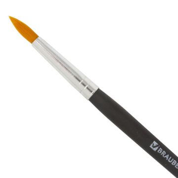 Кисть синтетика круглая №5 BRAUBERG 1/30